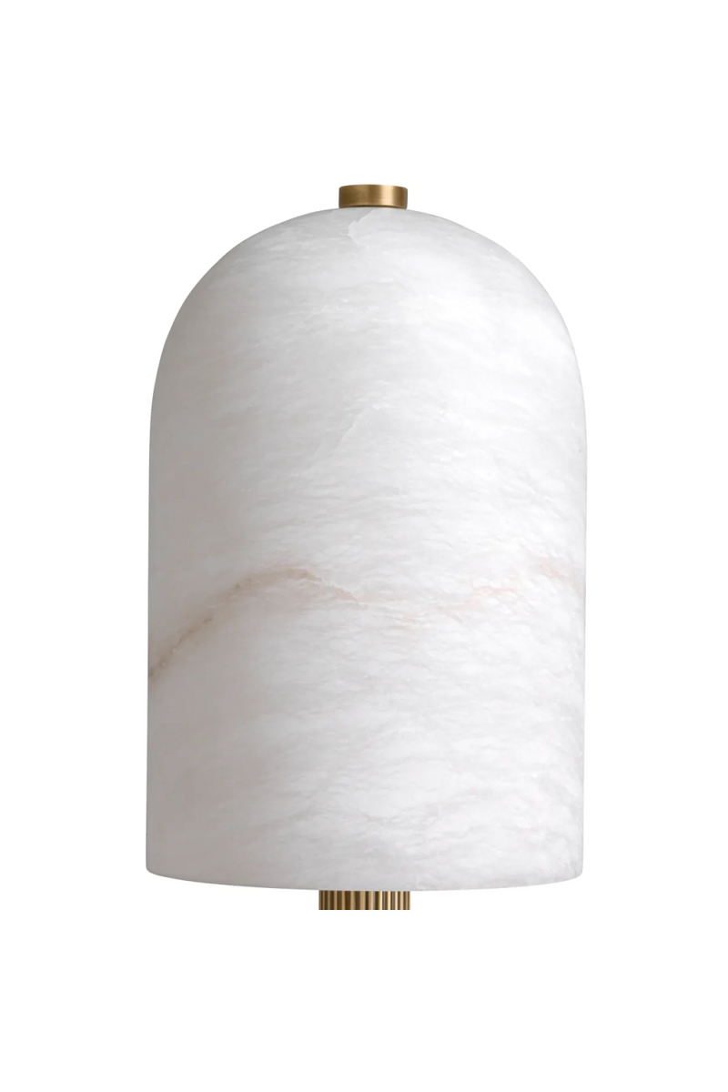 Lampe de table en albâtre et laiton vieilli | Eichholtz Kayla | Meubleluxe.fr