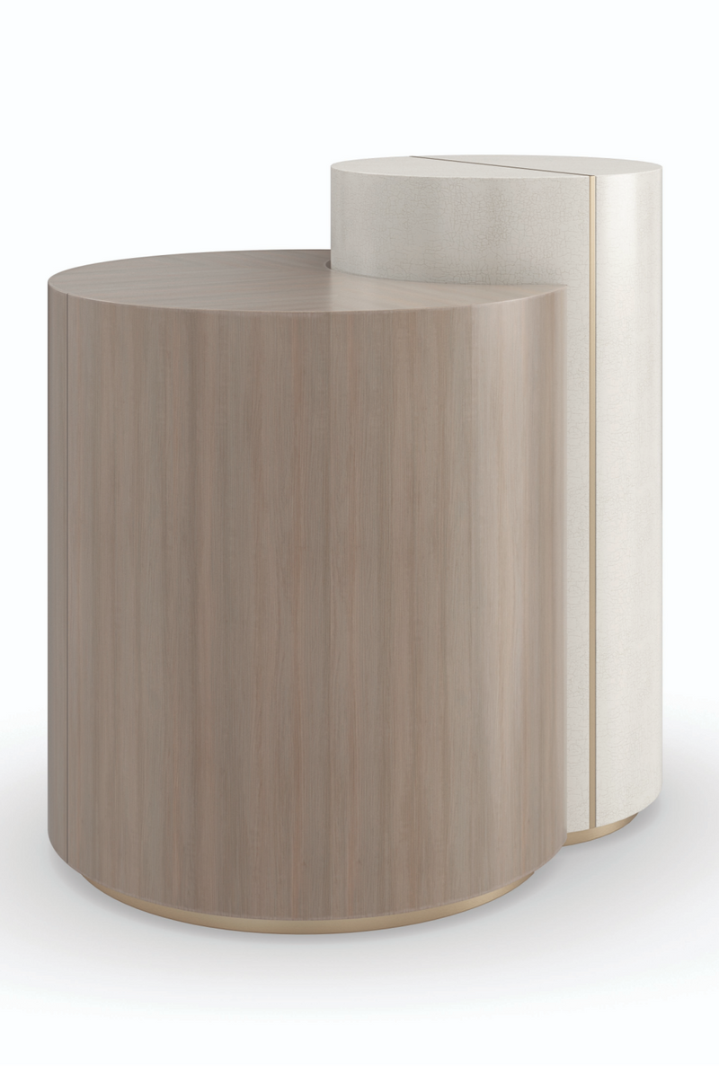 Table d'appoint en bois ivoire | Caracole Duality | Meubleluxe.fr