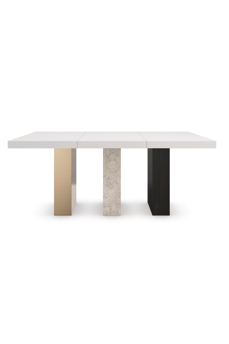 Table de salle à manger extensible rectangulaire en bois | Caracole Unity | Meubleluxe.fr