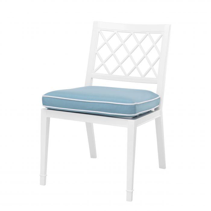 Chaise de table laquée blanc | Eichholtz Paladium | Meuble Luxe Moderne