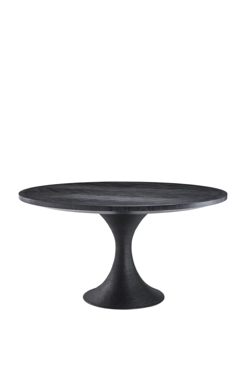 Table de salle à manger en bois fumé noir | Eichholtz Melchior | Meubleluxe.fr