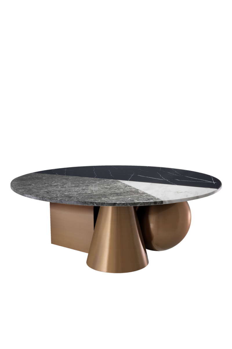 Table basse en cuivre tricolore | Eichholtz Tricolori | Meubleluxe.fr