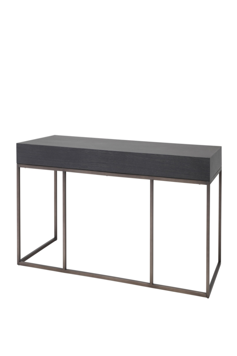 Bureau minimaliste gris en bois | Eichholtz Larsen | Meubleluxe.fr