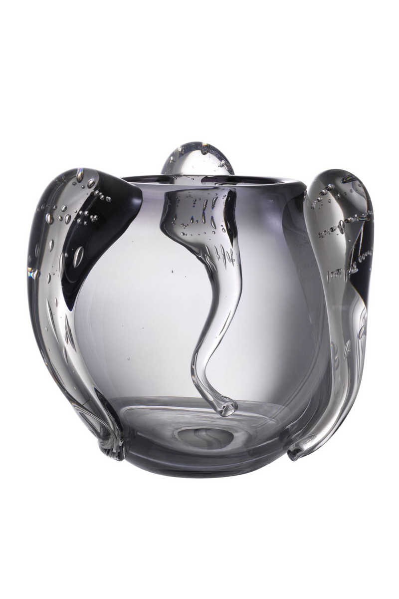 Vase en verre gris -S- | Eichholtz Sianluca | Meubleluxe.fr