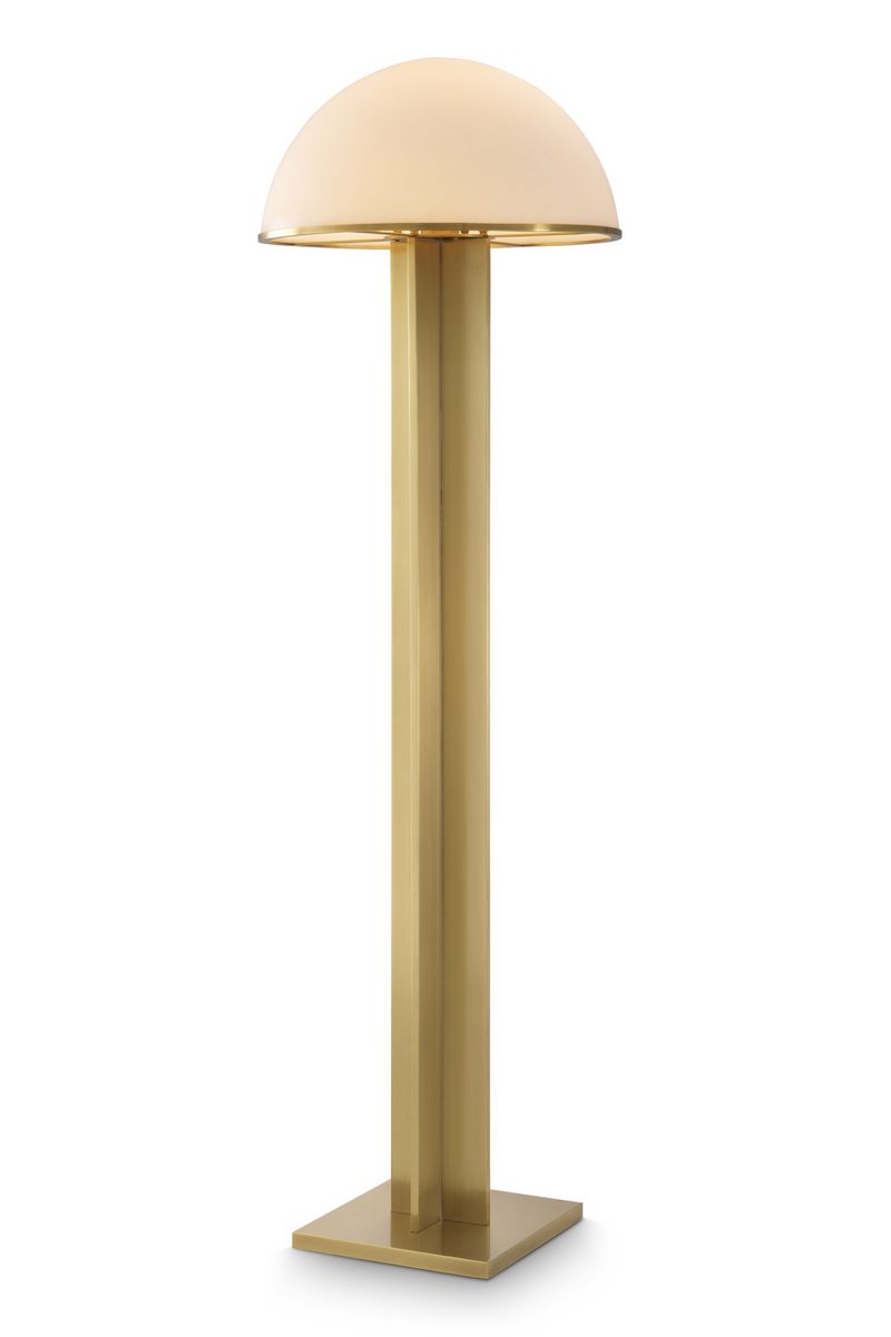 Lampadaire sur pied en laiton brossé | Eichholtz Berkley | Meubleluxe.fr