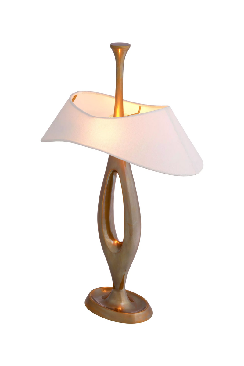 Lampe de table en laiton vieilli | Eichholtz Gianfranco | Meubleluxe.fr