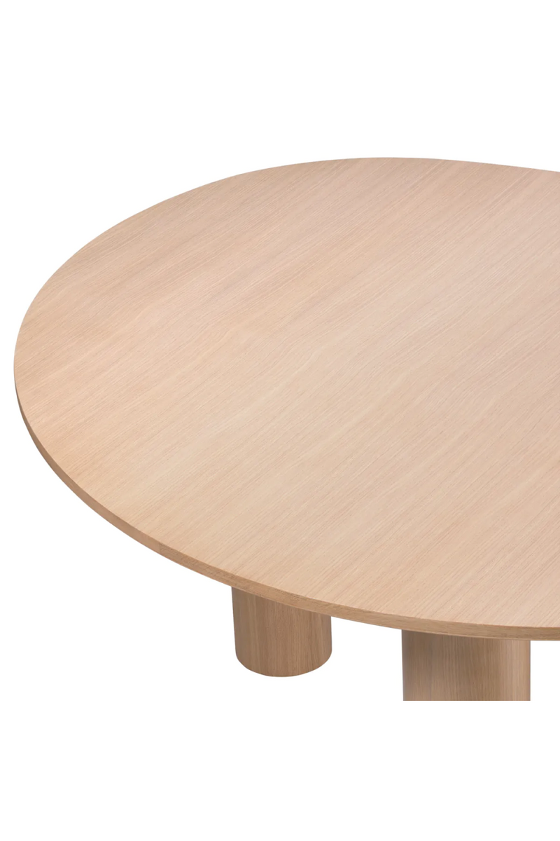 Table de salle à manger en chêne naturel | Eichholtz Lombardo | Meubleluxe.fr