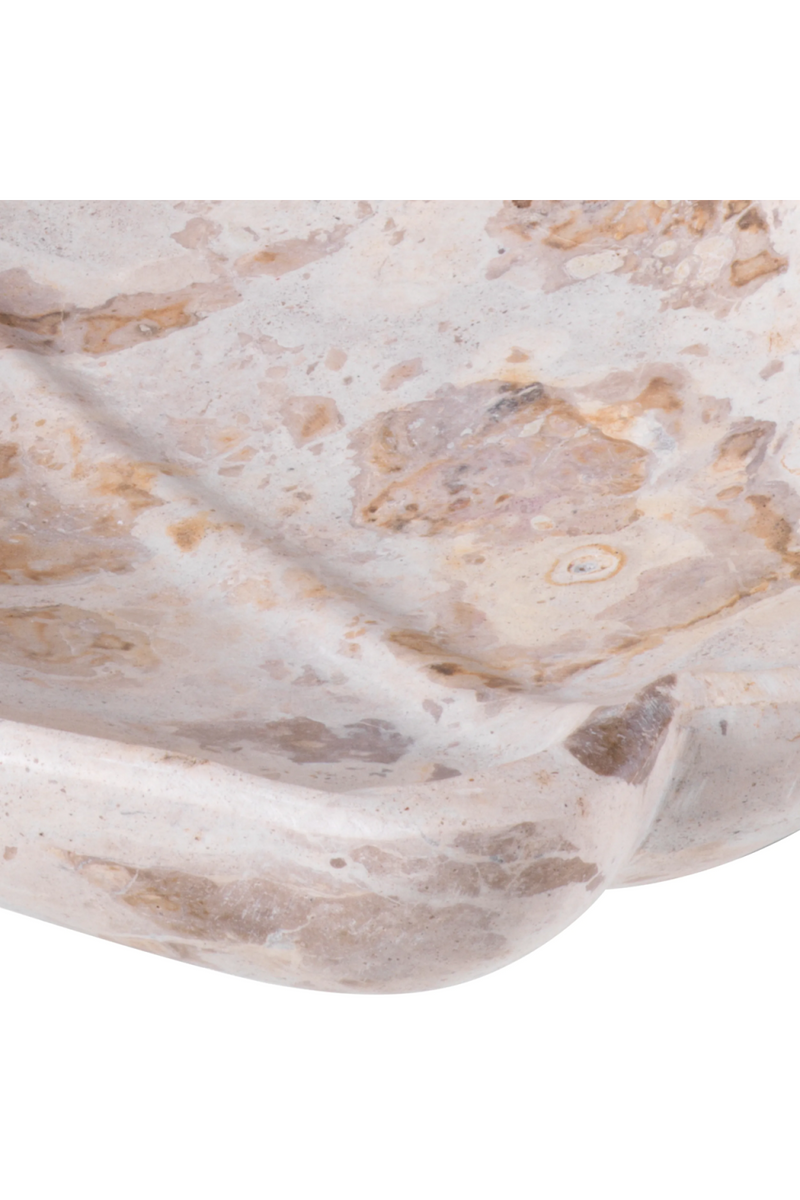 Plateau en marbre marron | Eichholtz Loulou | Meubleluxe.fr