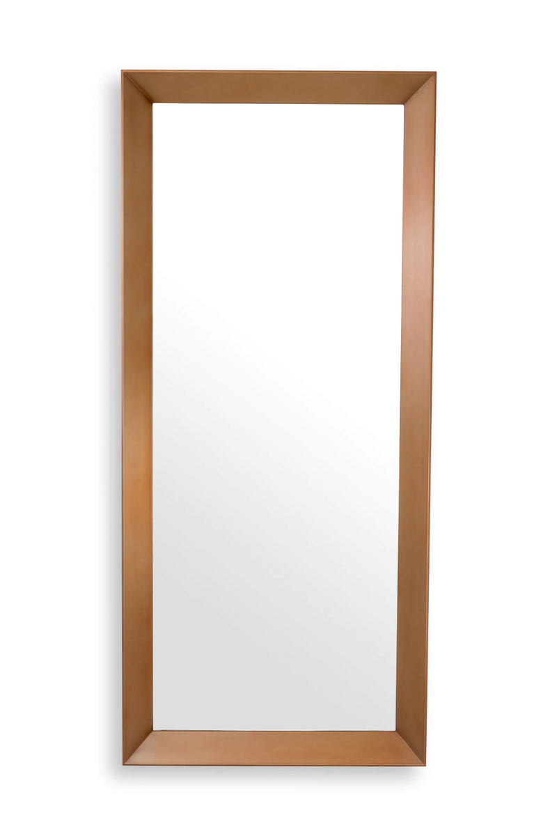 Miroir rectangulaire en laiton brossé | Eichholtz Othello | Meubleluxe.fr