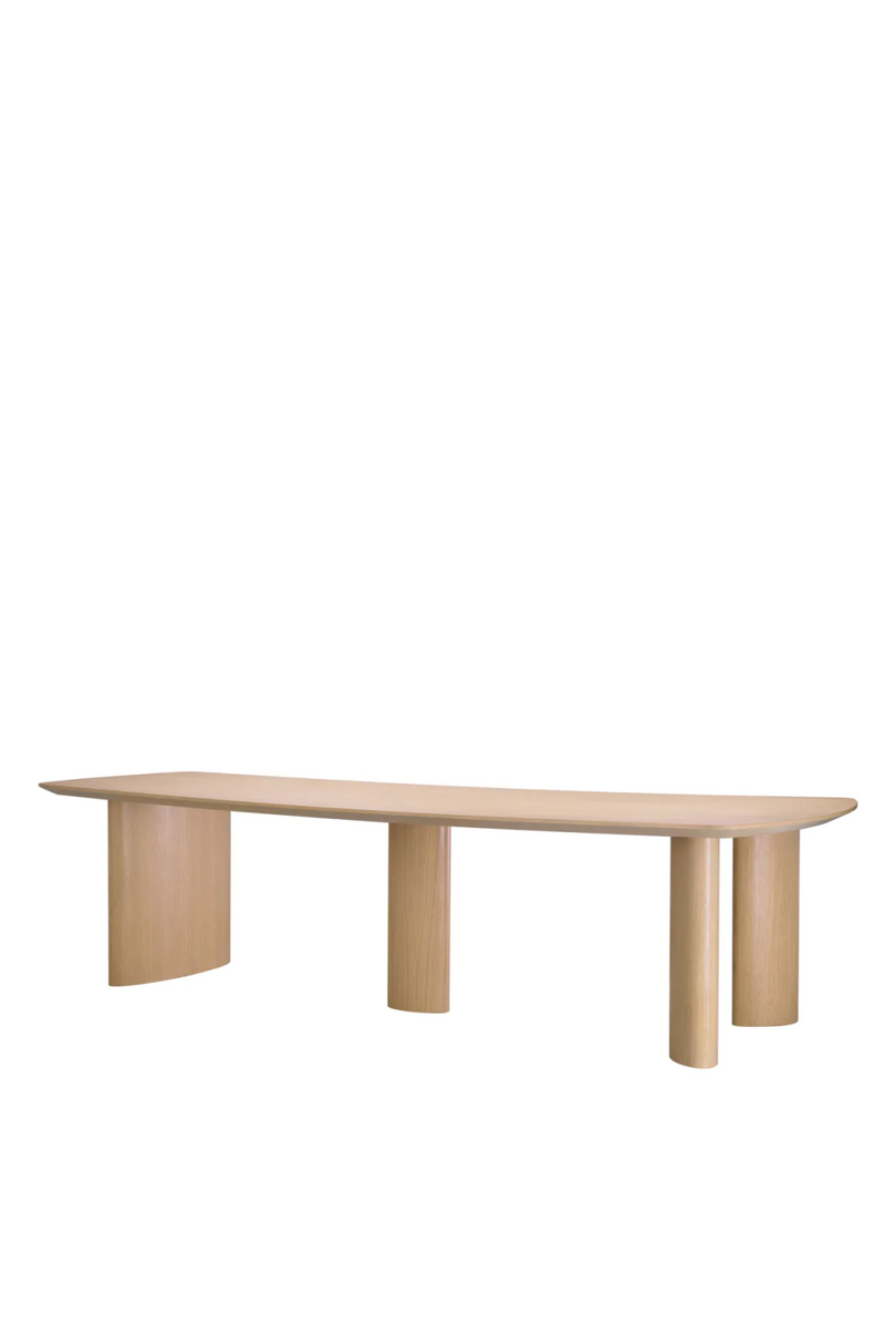 Table de salle à manger en chêne naturel | Eichholtz Bergman L | Meubleluxe.fr