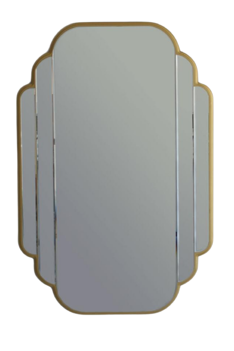 Miroir Art Déco en laiton brossé | Andrew Martin Marnie | Meubleluxe.fr