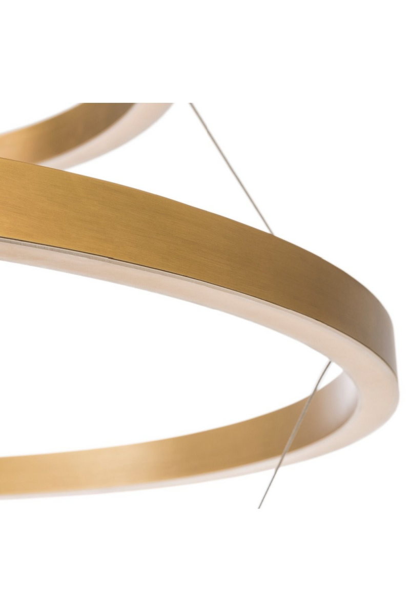 Lustre doré avec anneaux LED | Eichholtz Elements | Meubleluxe.fr