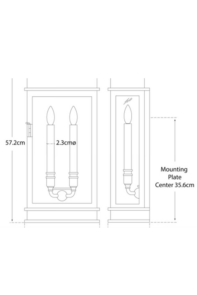 Wrought iron exterior wall light | Andrew Martin Beckham