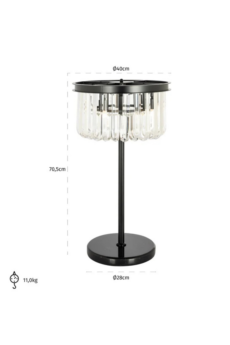 Lampe de table en cristal | Richmond Bessy