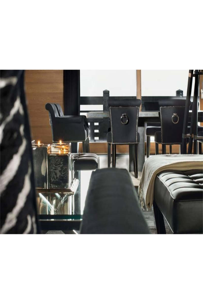 Chaise de salle à manger noire | Eichholtz Key Largo | Meubleluxe.fr