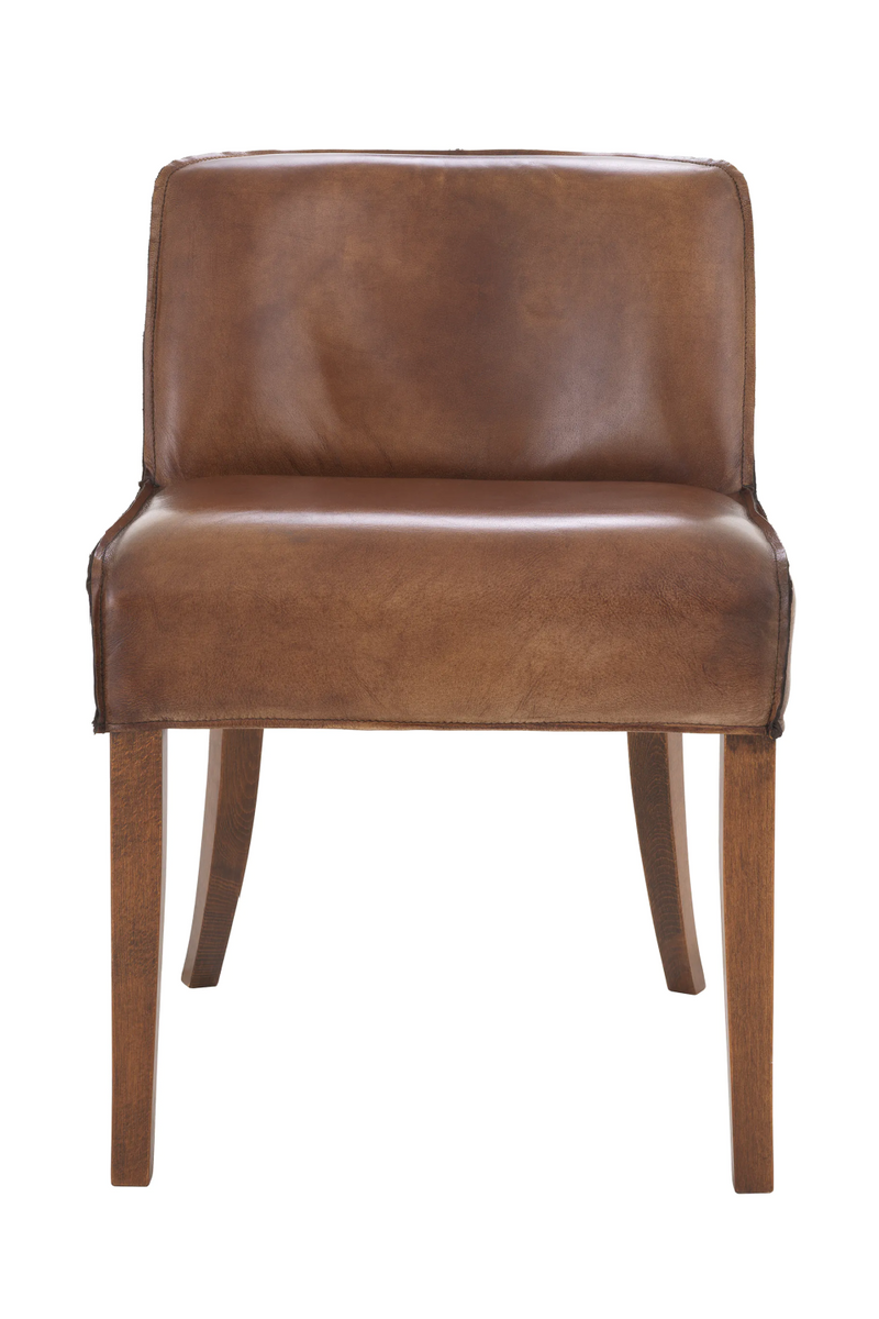 Chaise de salle à manger en cuir | Eichholtz Barnes | Meubleluxe.fr
