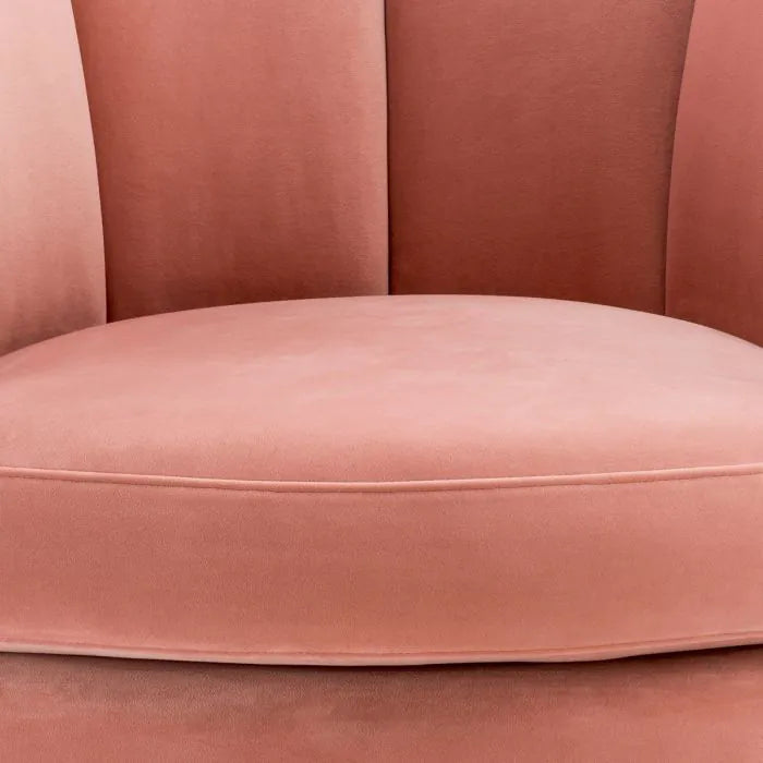 Pink Velvet Swivel Armchair | Eichholtz Mirage