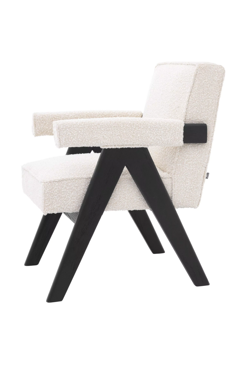 Chaise noire et blanc crème | Eichholtz Greta | Meubleluxe.fr