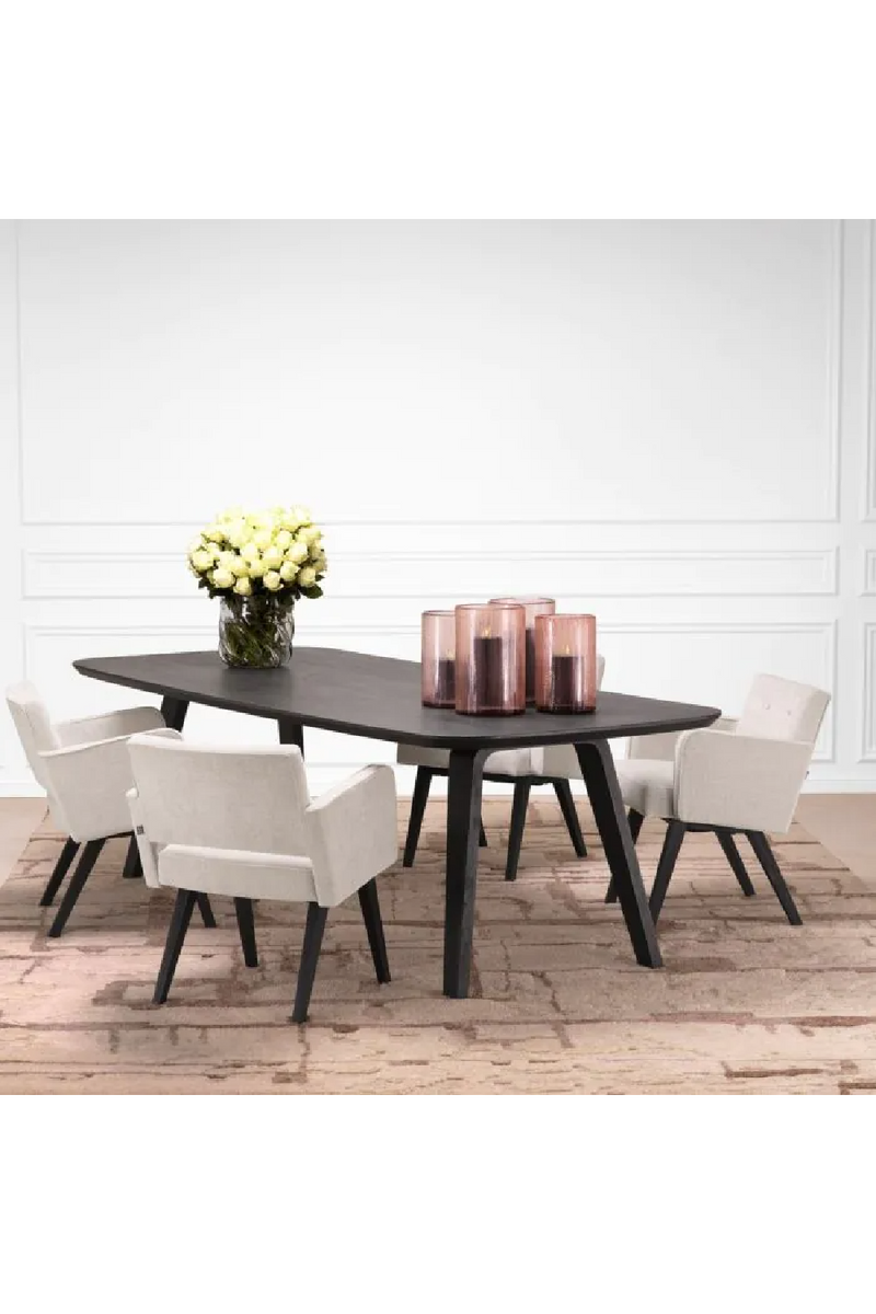 Chaise de salle à manger Sisley beige | Eichholtz Locarno | Meubleluxe.fr