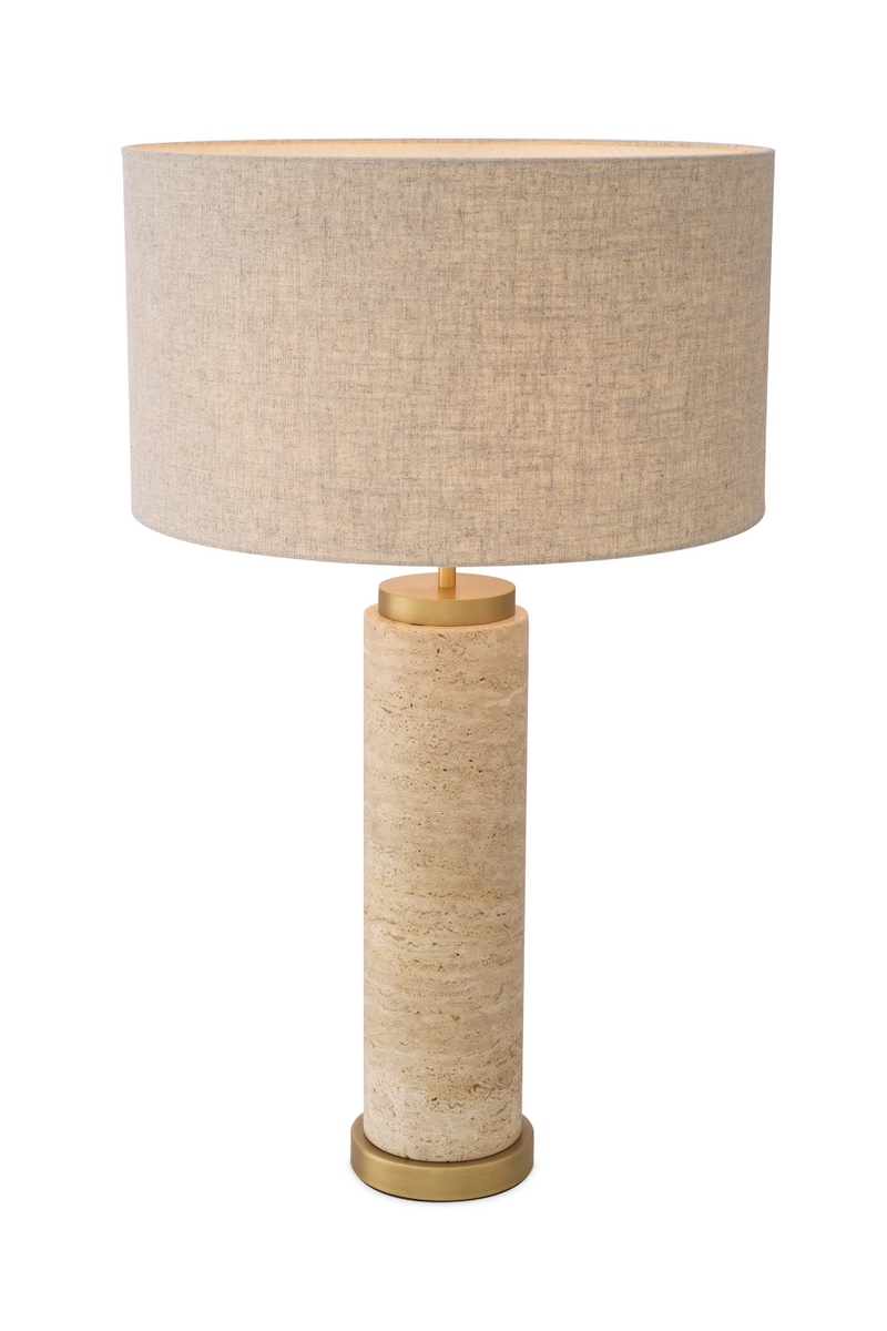 Lampe de table en travertin | Eichholtz Lxry | Meubleluxe.fr