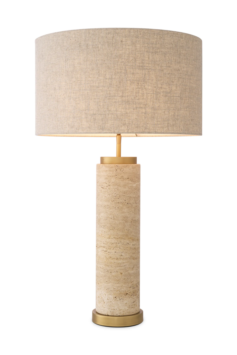 Lampe de table en travertin | Eichholtz Lxry | Meubleluxe.fr