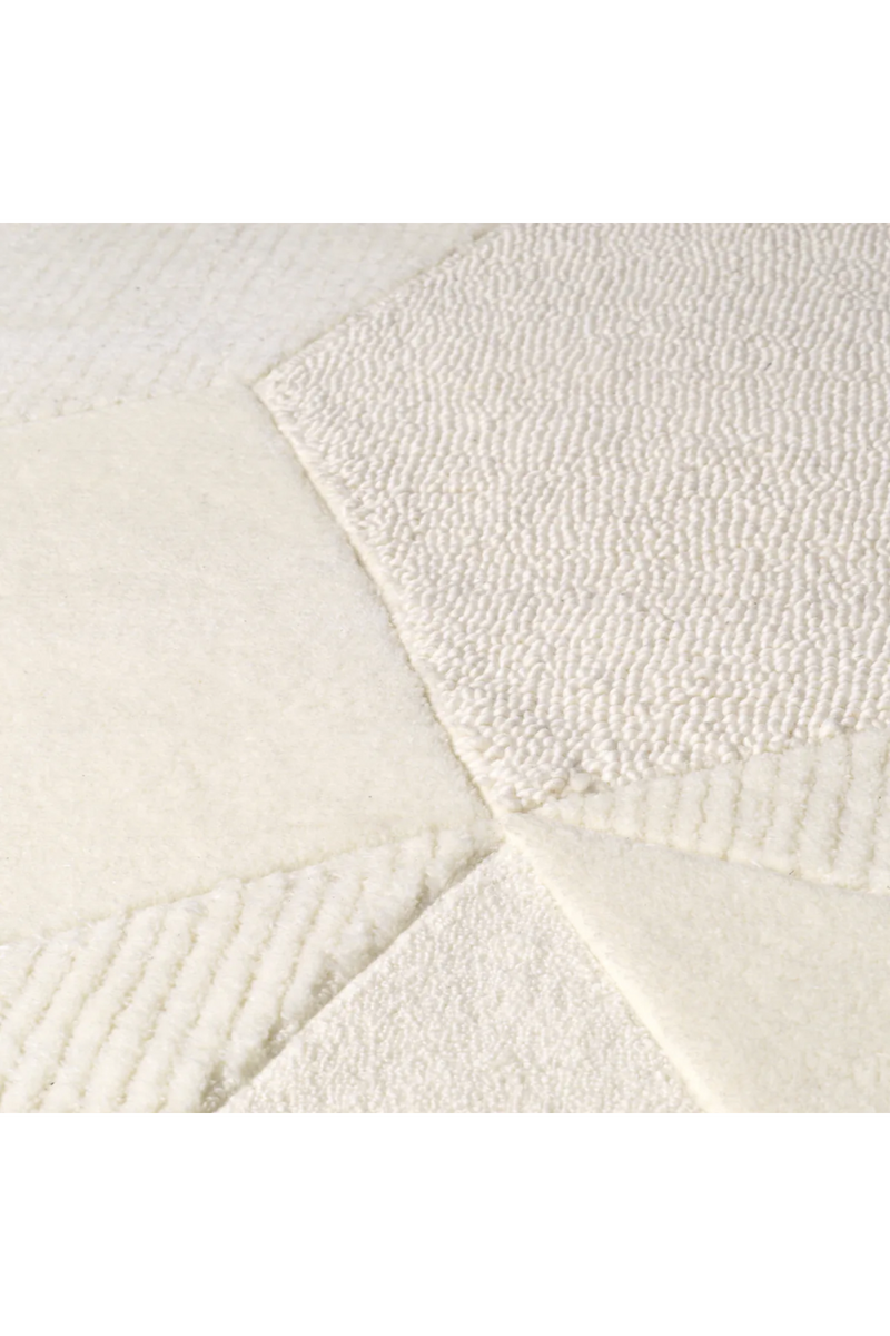Tapis blanc 100% laine 200 x 300 cm | Eichholtz Osumi | Meubleluxe.fr