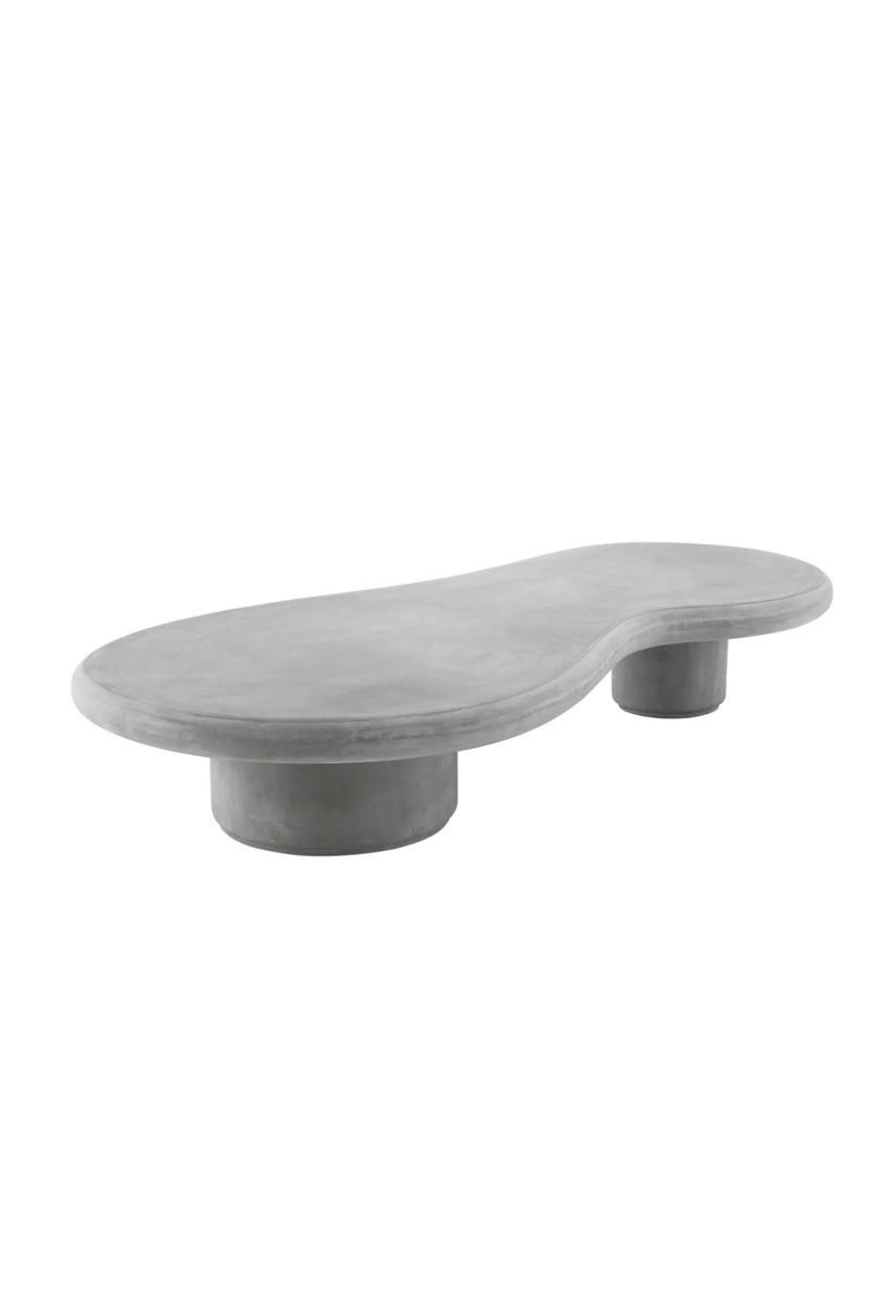 Table basse d'extérieur en béton résine gris | Eichholtz Erato | Meubleluxe.fr