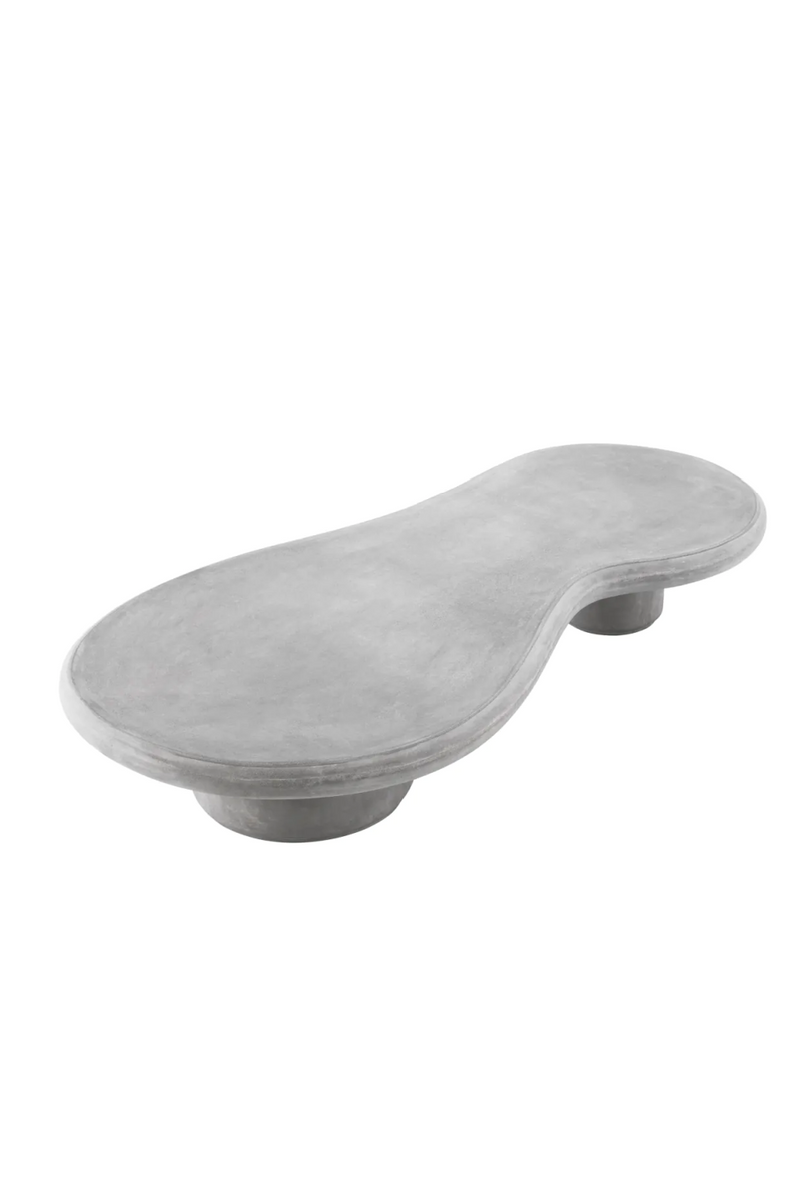 Table basse d'extérieur en béton résine gris | Eichholtz Erato | Meubleluxe.fr