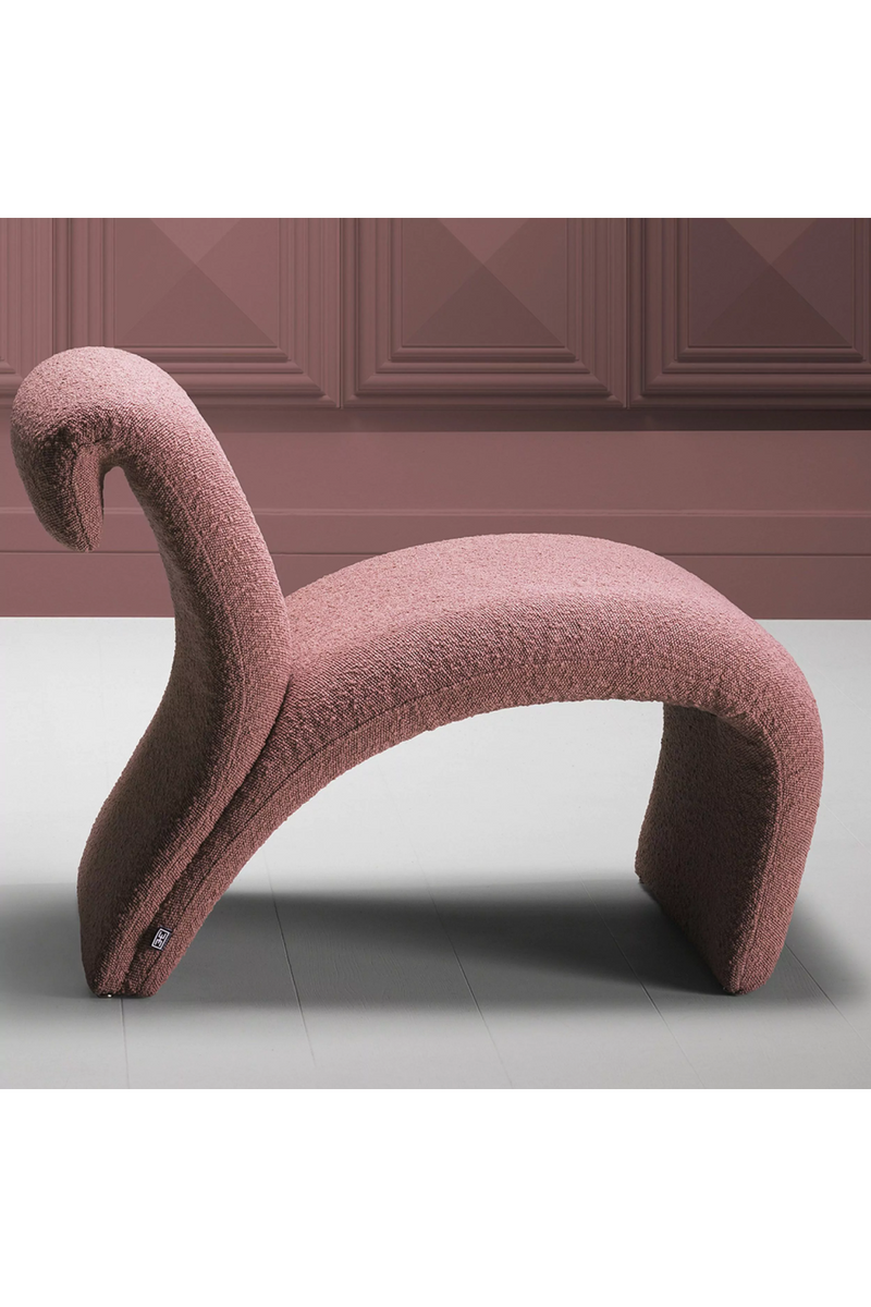 Pink Bouclé Armchair | Eichholtz Vignola