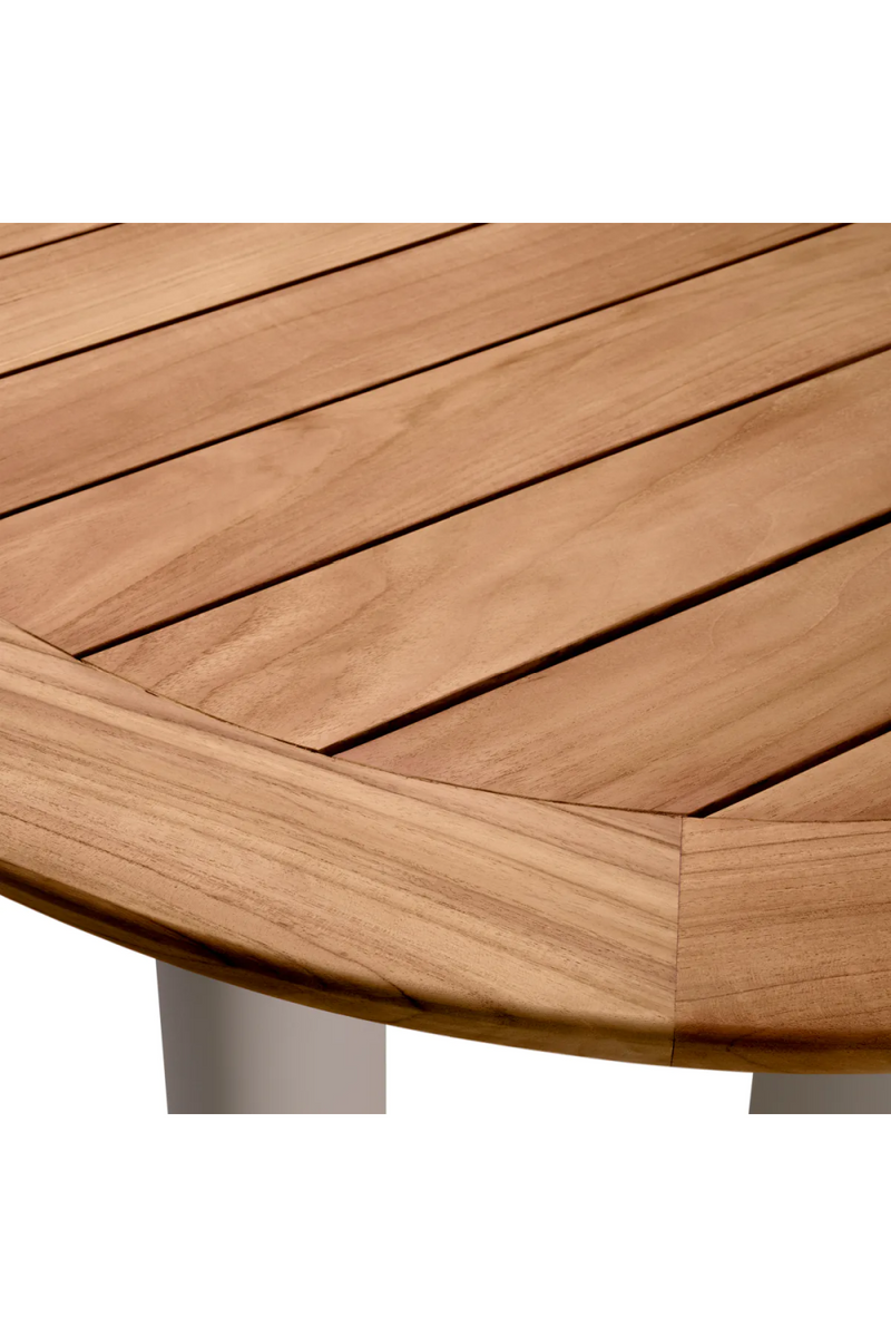 Table de salle à manger en bois d'extérieur | Eichholtz Free Form | Meubleluxe.fr