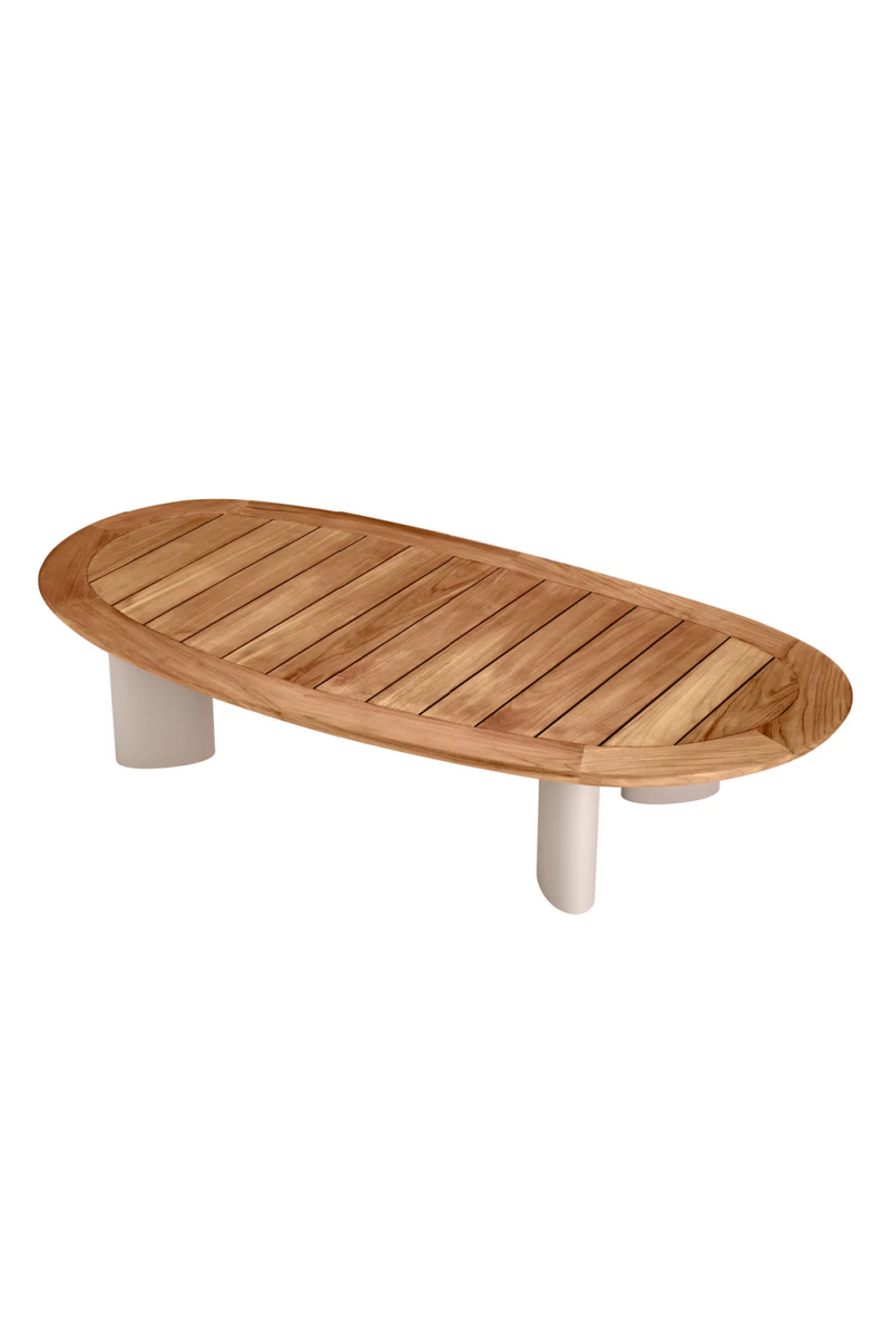 Table basse en bois d'extérieur | Eichholtz Free Form | Meubleluxe.fr