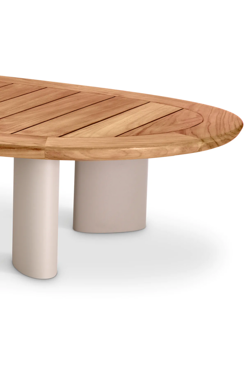 Table basse en bois d'extérieur | Eichholtz Free Form | Meubleluxe.fr