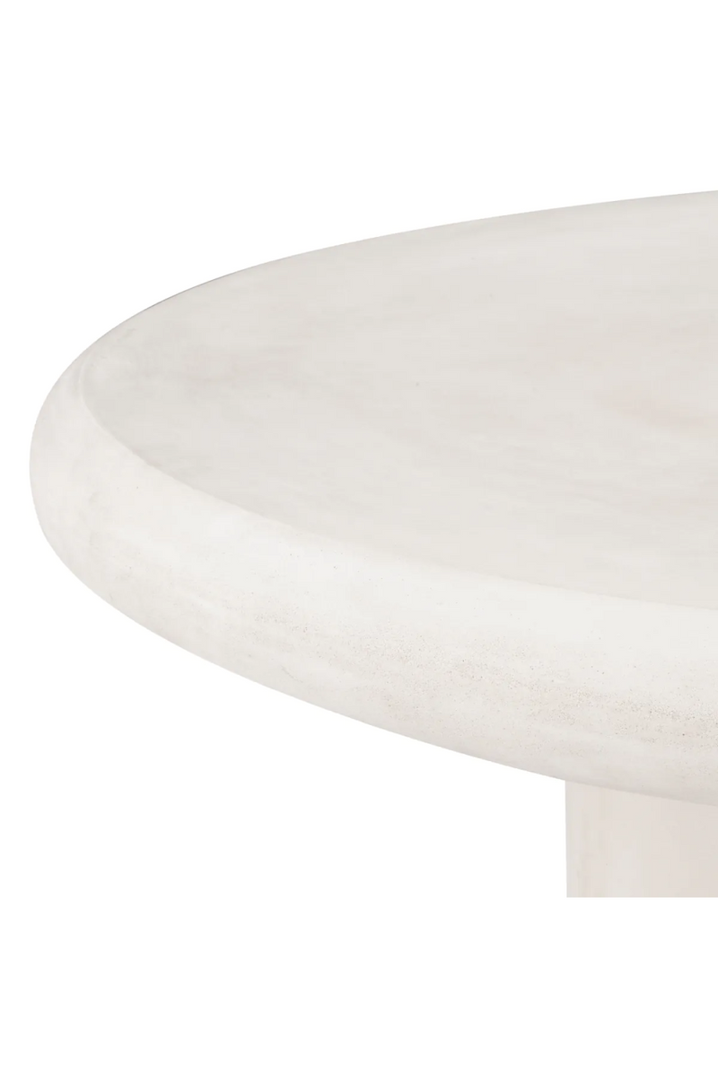 Table basse ronde d'extérieur crème | Eichholtz Erato | Meubleluxe.fr