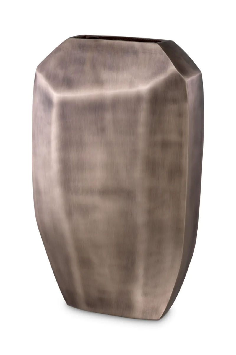 Vase nickelé mat | Eichholtz Linos L | Meubleluxe.fr