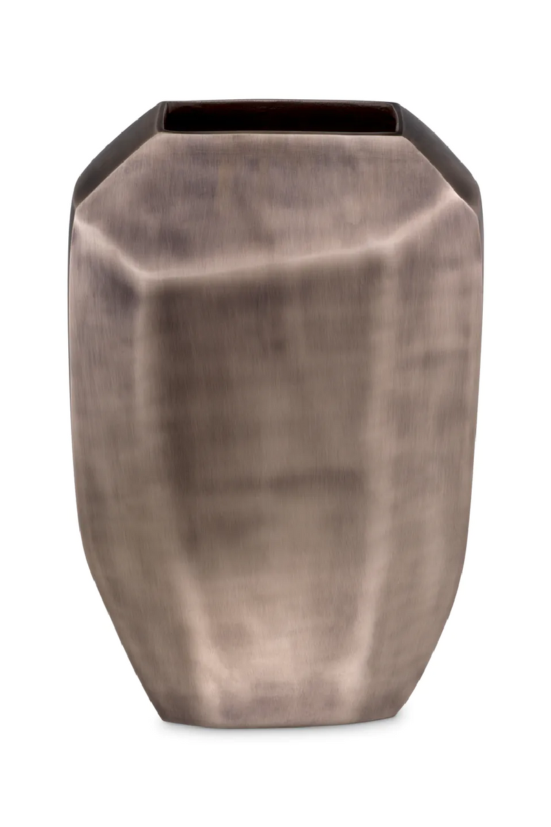 Vase nickelé mat | Eichholtz Linos L | Meubleluxe.fr