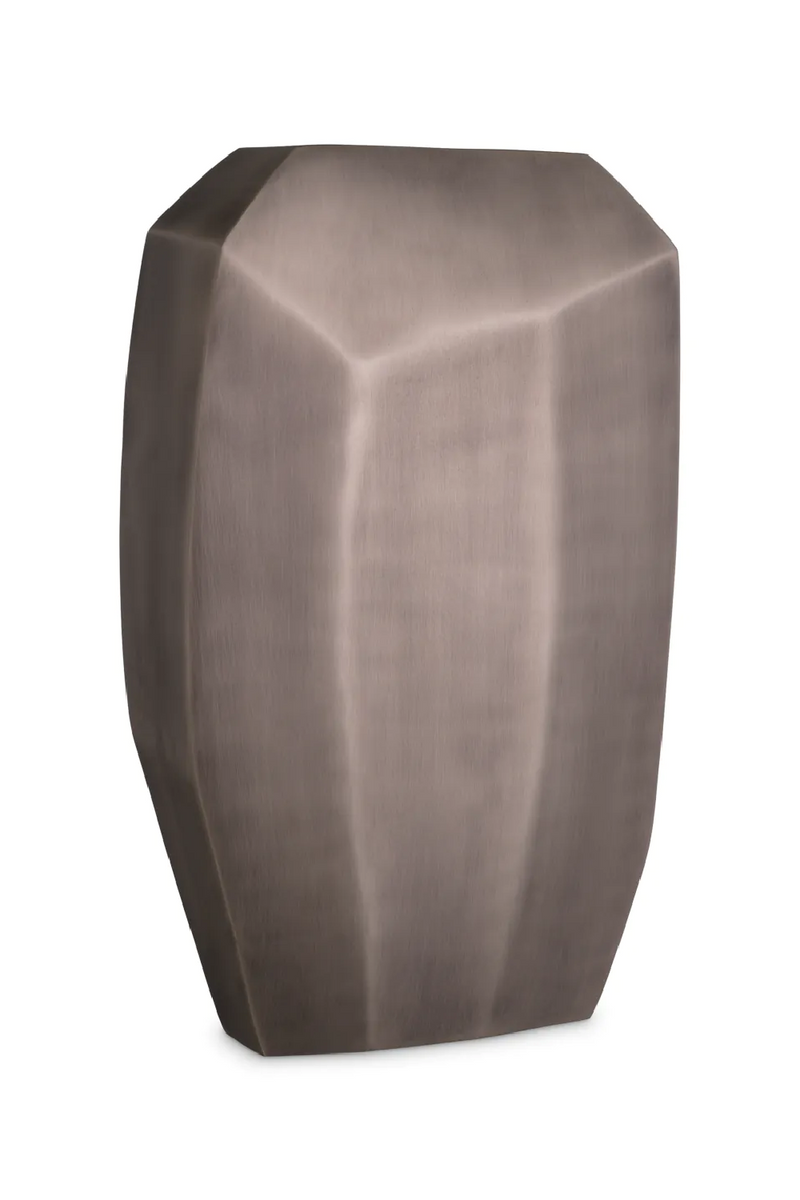 Vase nickelé mat | Eichholtz Linos S | Meubleluxe.fr