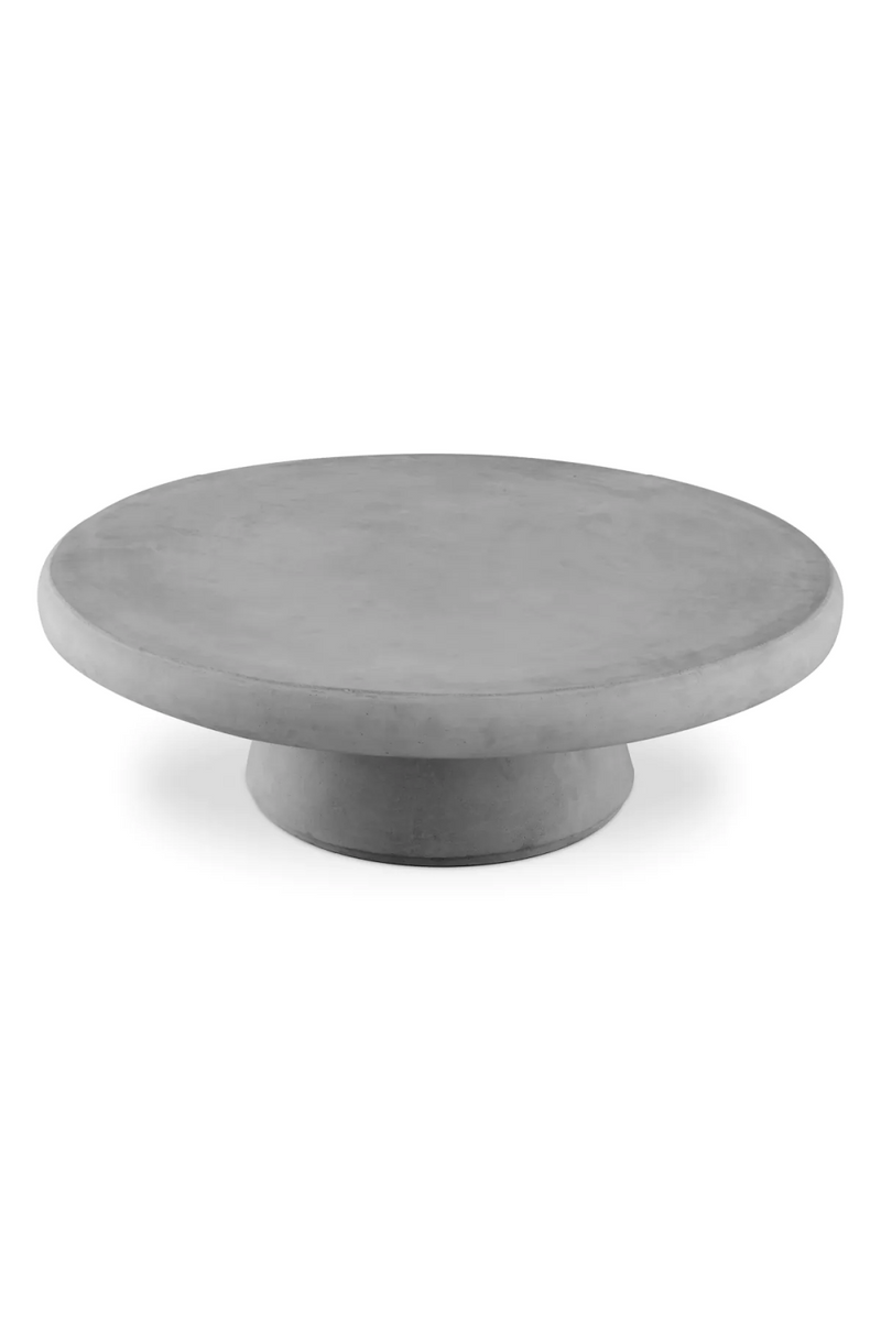 Table basse d'extérieur en béton résine gris | Eichholtz Cleon | Meubleluxe.fr