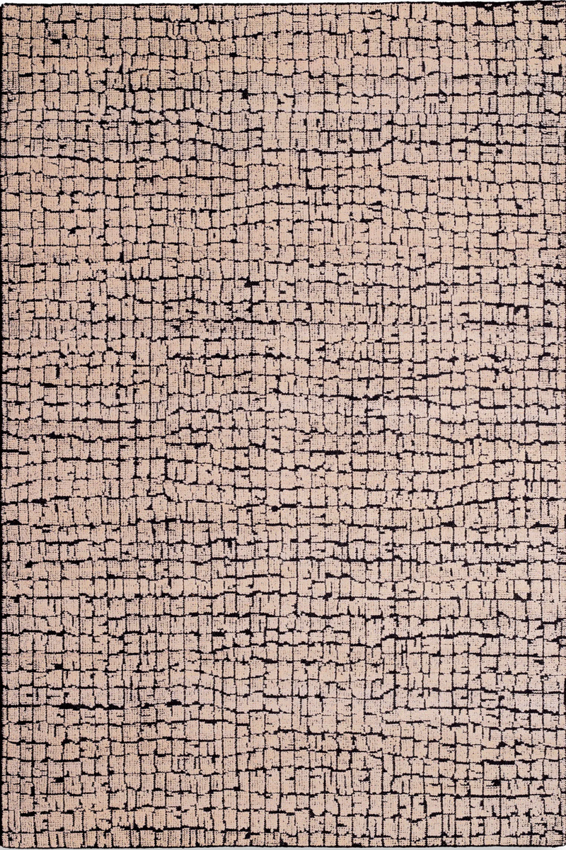 Tapis noir-ivoire 100% laine 200 x 300 cm | Eichholtz Nirvana | Meubleluxe.fr