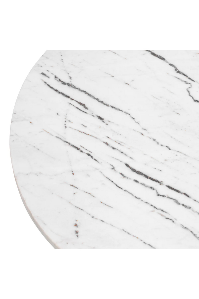 Table d'appoint en marbre blanc | Eichholtz Terry | Meubleluxe.fr
