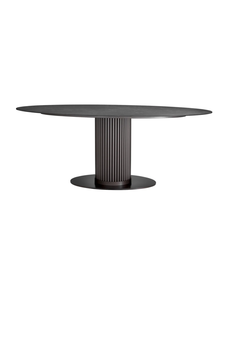 Table de salle à manger en bronze et céramique | Eichholtz Volterra | Meubleluxe.fr