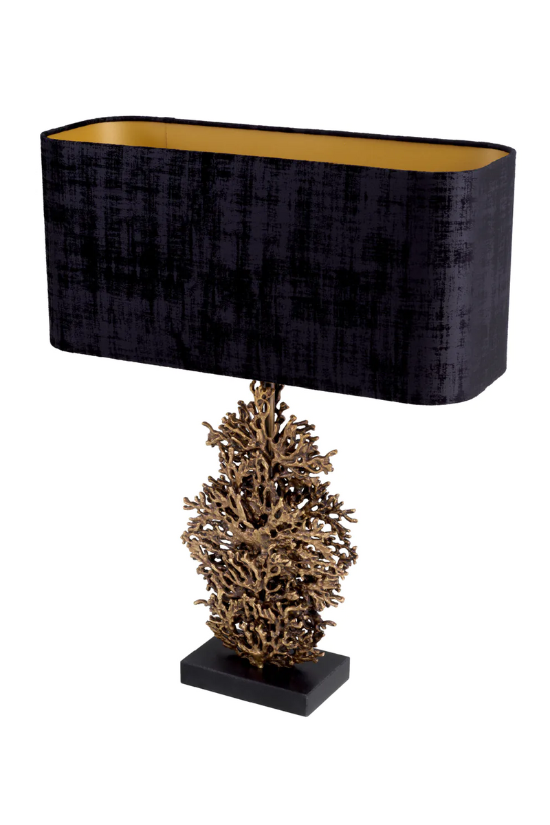 Lampe de table en laiton vieilli | Eichholtz Corallo | Meubleluxe.fr