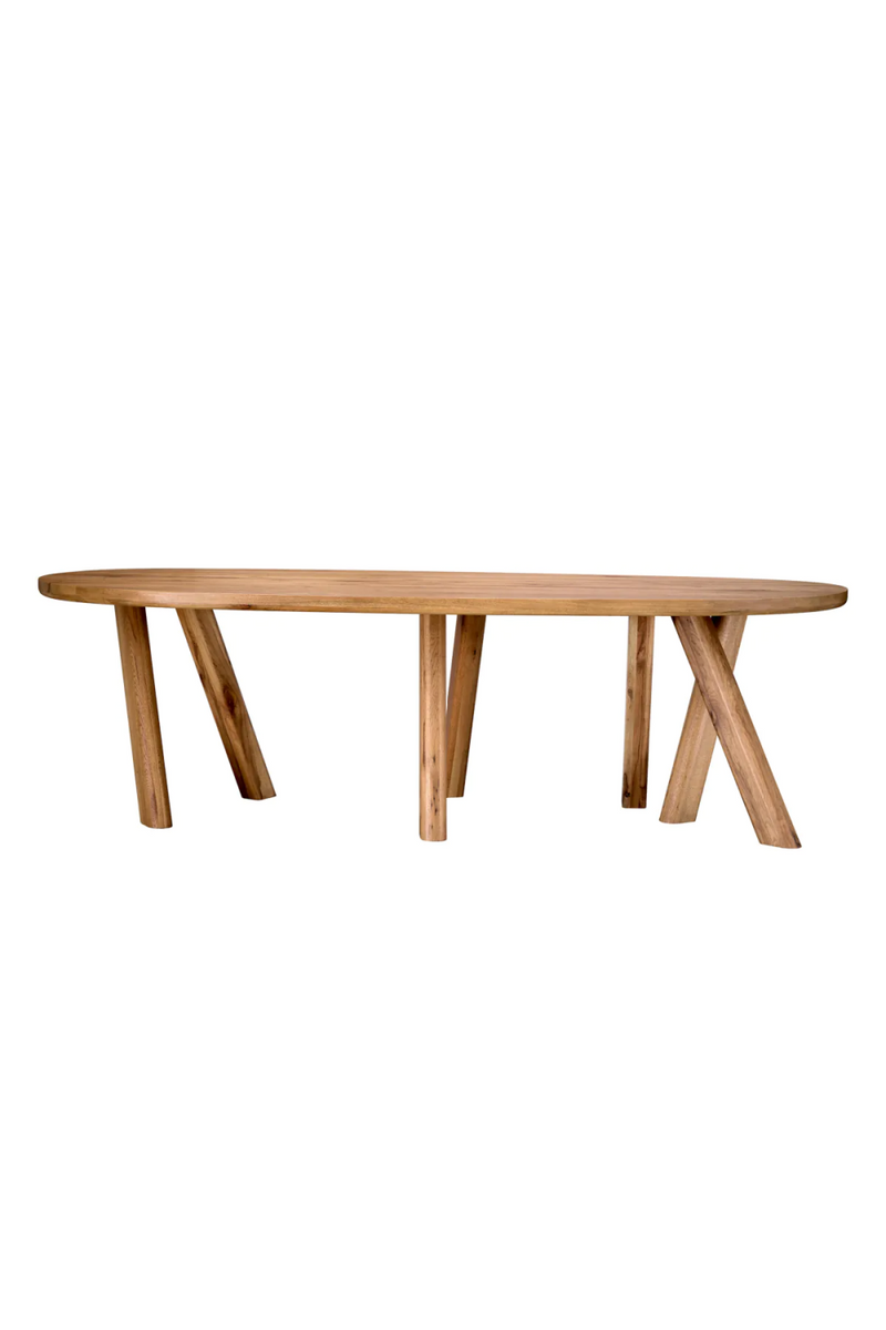 Table de salle à manger en chêne | Eichholtz Bayshore | Meubleluxe.fr