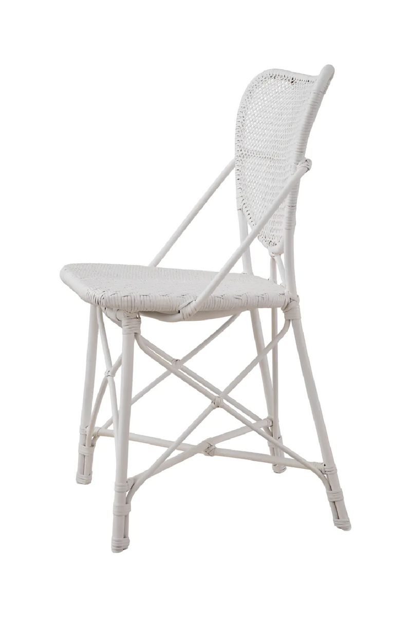 Chaise de salle à manger en rotin blanc | Eichholtz Colony | Meubleluxe.fr