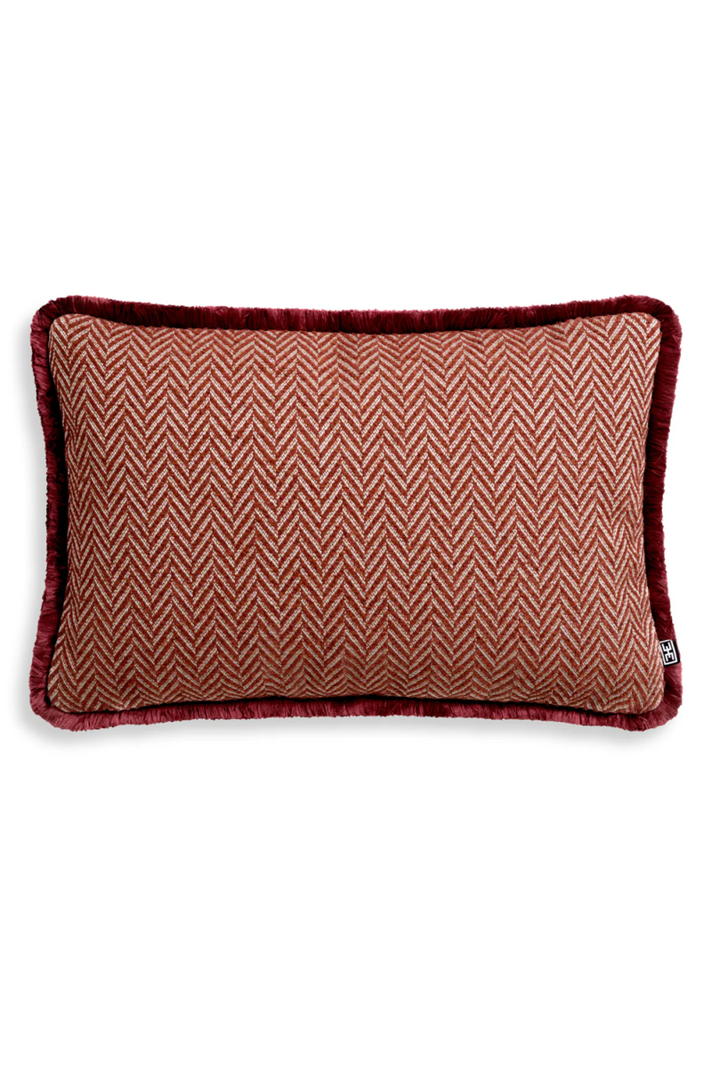 Coussin décoratif rectangulaire rouge | Eichholtz Kauai | Meubleluxe.fr