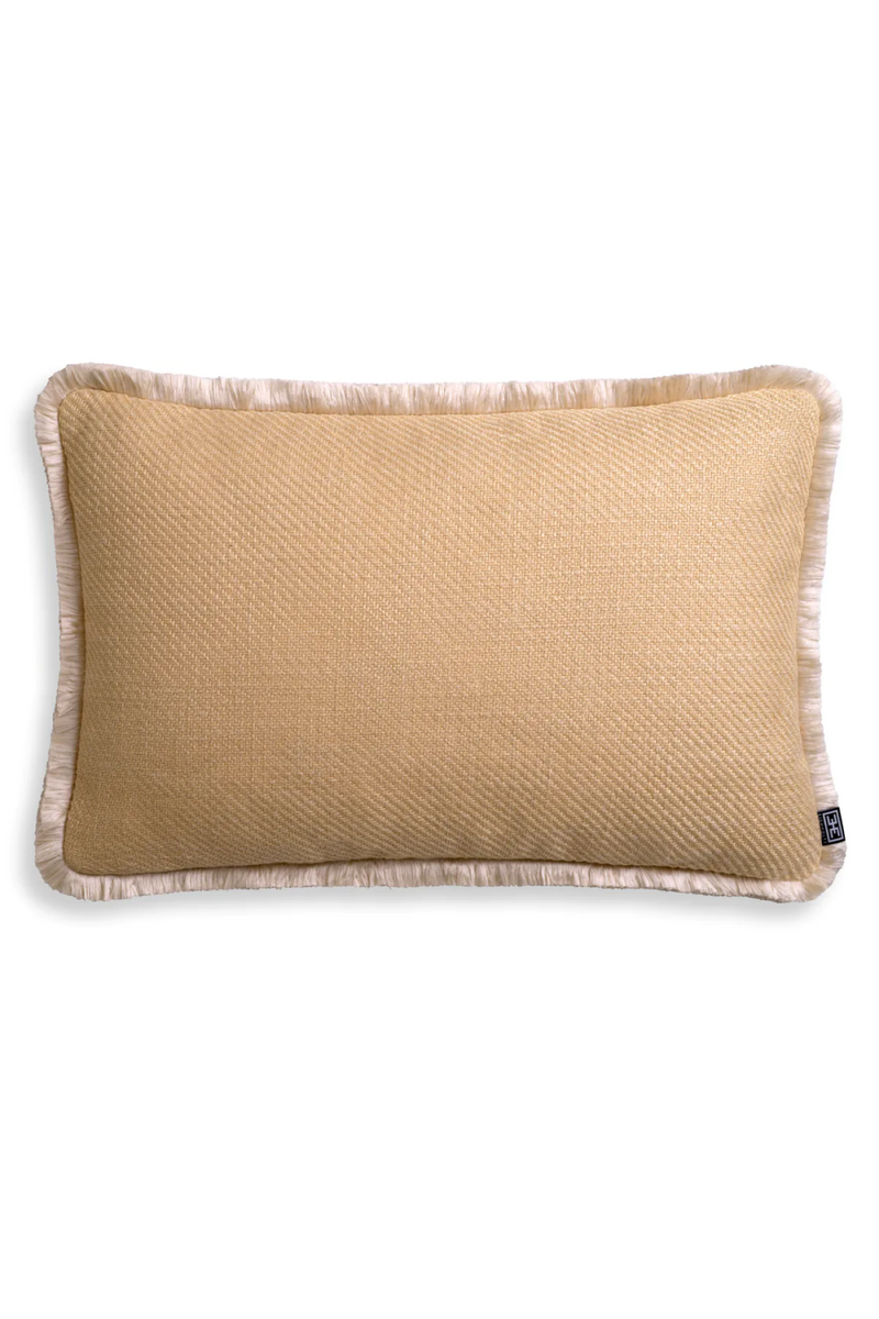 Coussin décoratif rectangulaire jaune ocre | Eichholtz Cancan | Meubleluxe.fr