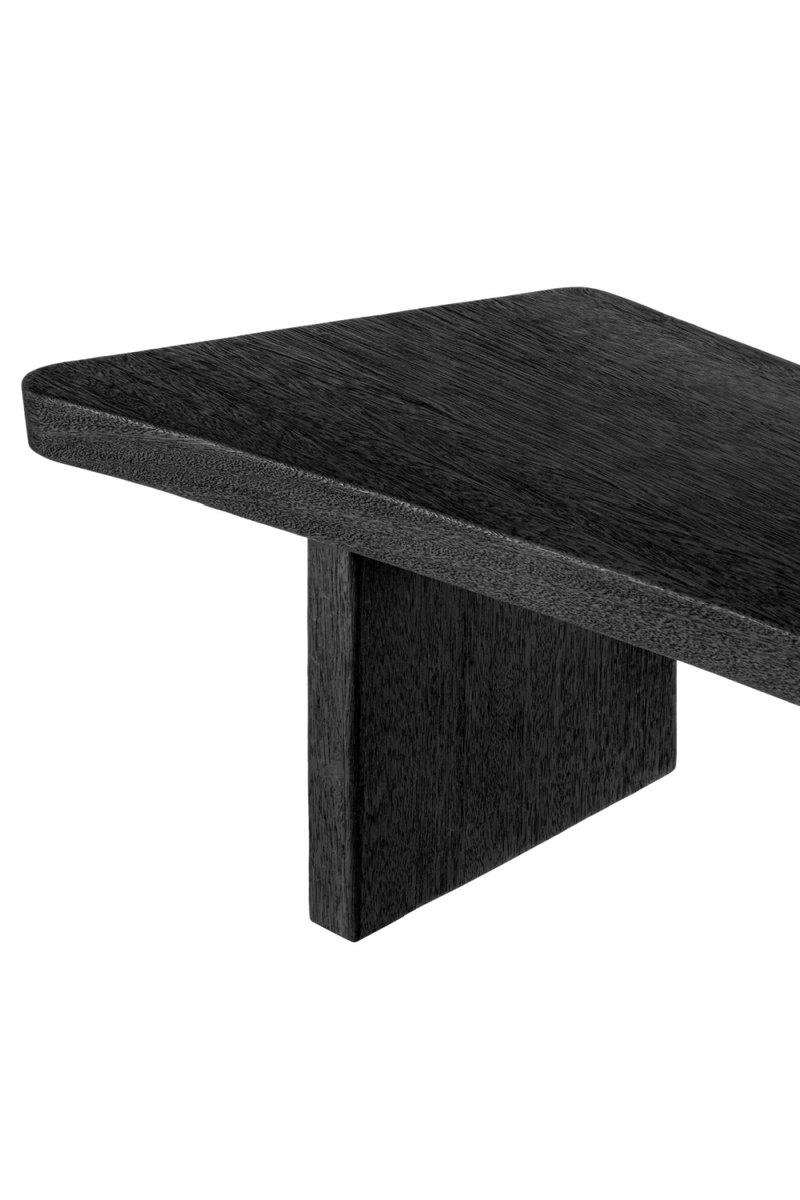 Table basse en bois Meranti (côté gauche) | Eichholtz Hoffman | Meubleluxe.fr