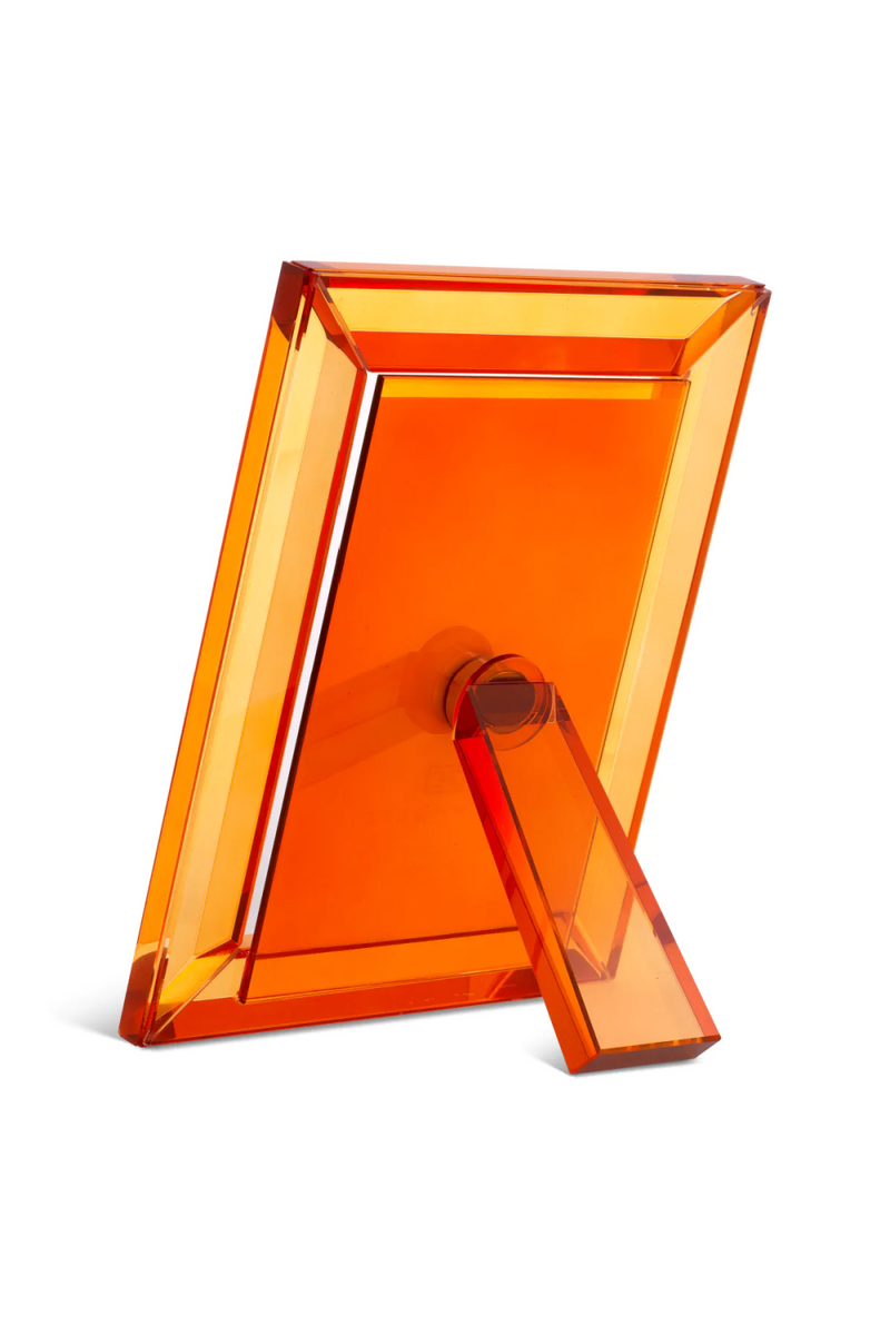 Cadre photo en cristal orange (lot de 2) | Eichholtz Theory L | Meubleluxe.fr
