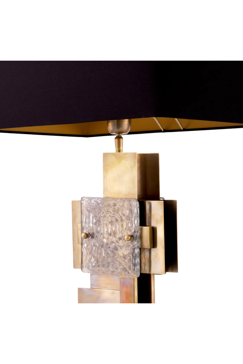 Lampe de table en laiton vieilli | Eichholtz Langham | Meubleluxe.fr