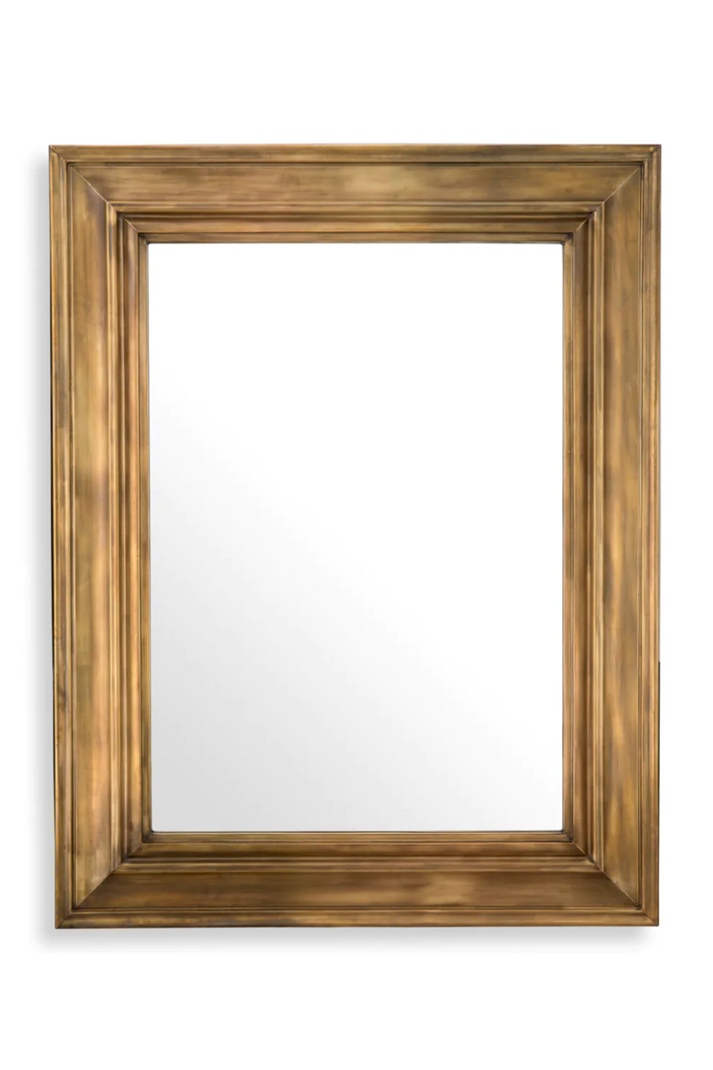 Miroir rectangulaire en laiton vieilli | Eichholtz Sanoma | Meubleluxe.fr