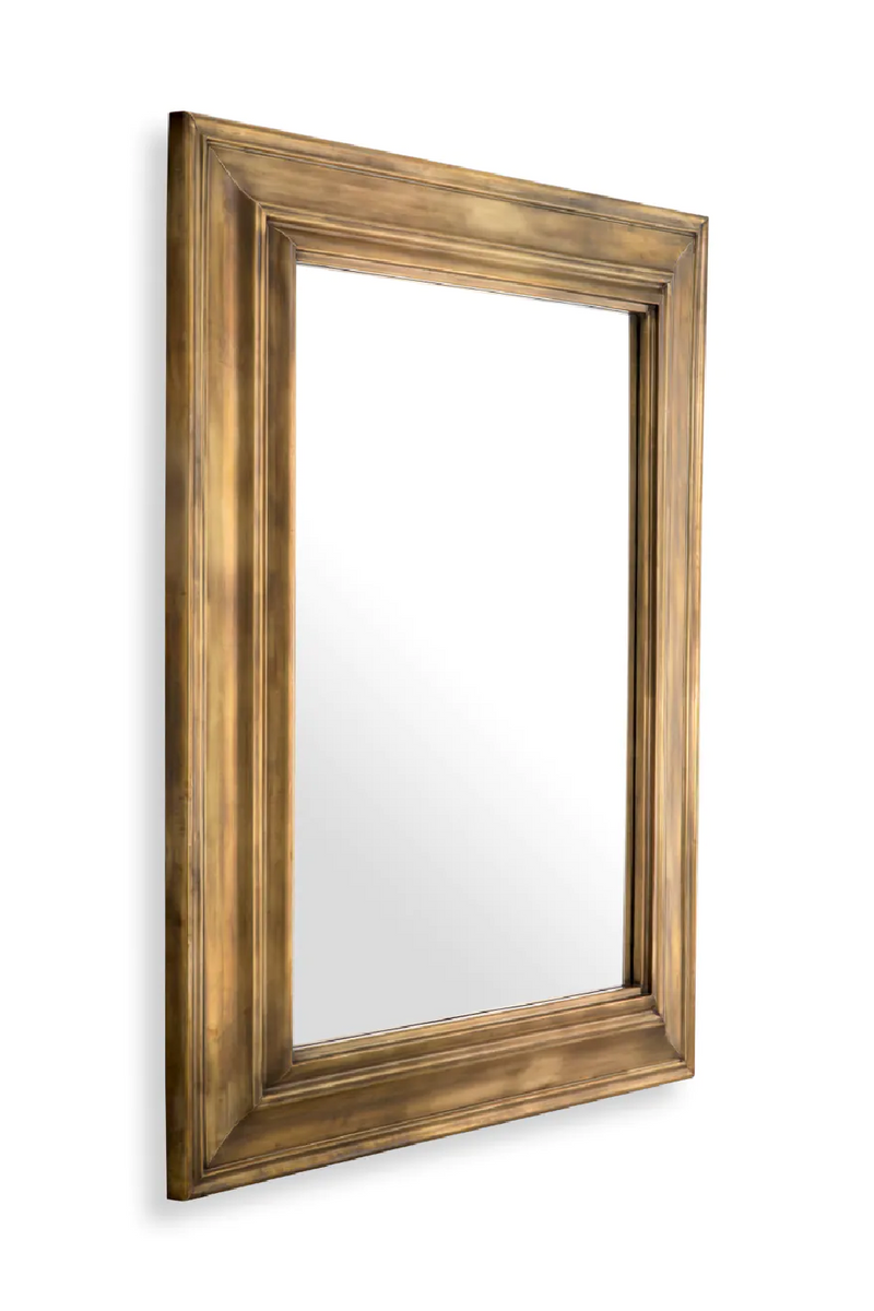 Miroir rectangulaire en laiton vieilli | Eichholtz Sanoma | Meubleluxe.fr